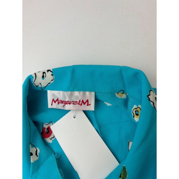 S Vintage Margaret M Flower Top Skirt Set - Picture 5 of 6